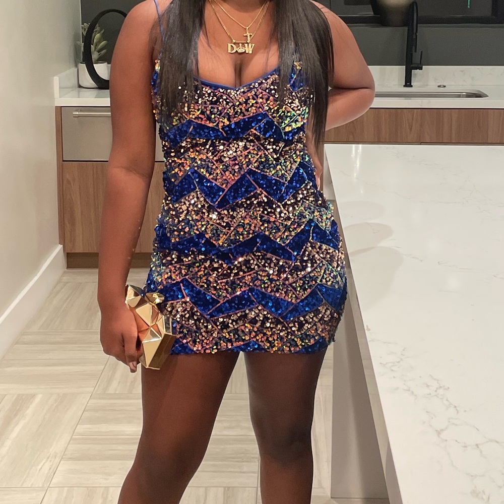 Sequin body con dress